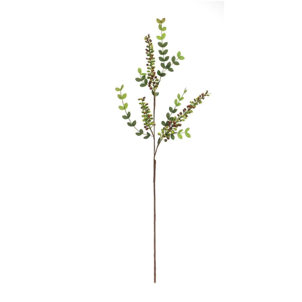 Variegated Red Berry Foliage Spray (Set of 6) -Ship Only