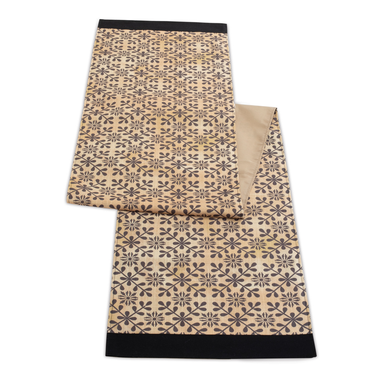 Geometric Floral Patterned Table Runner (Set of 2) -Ship Only