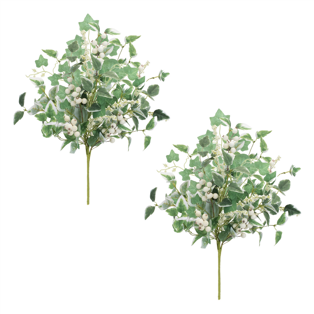 Mixed Ivy Foliage Berry Bush (Set of 2) -Ship Only