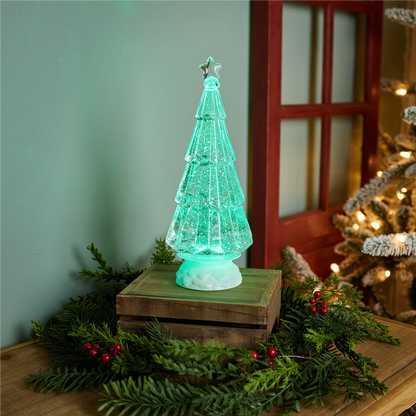 Green LED Christmas Tree 12"H