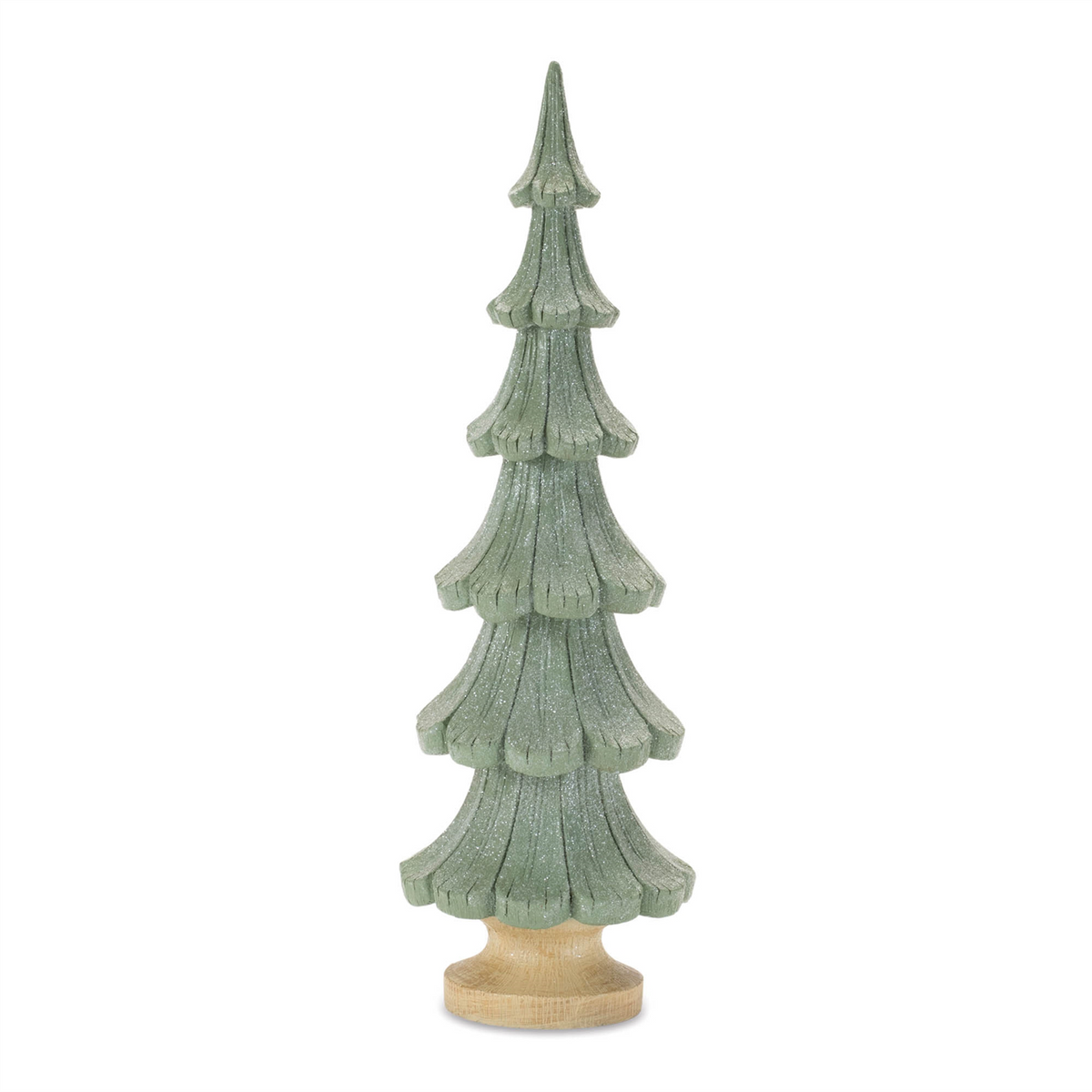 Glittered Pine Tree (Set of 3)