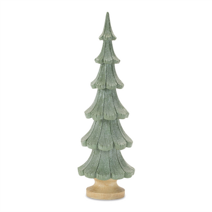 Glittered Pine Tree (Set of 3)