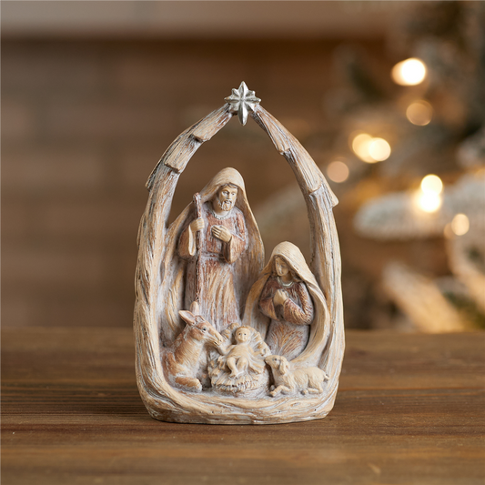 Holiday Nativity Scene Display 8"H -Ship Only