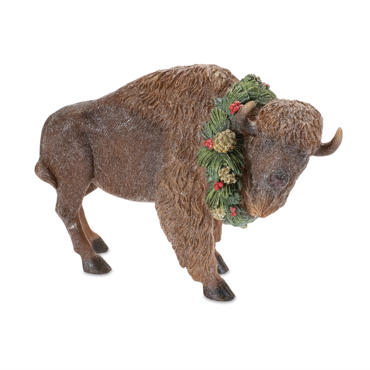 Bison (Set of 4) 8.5"L x 5.5"H Resin -Ship Only