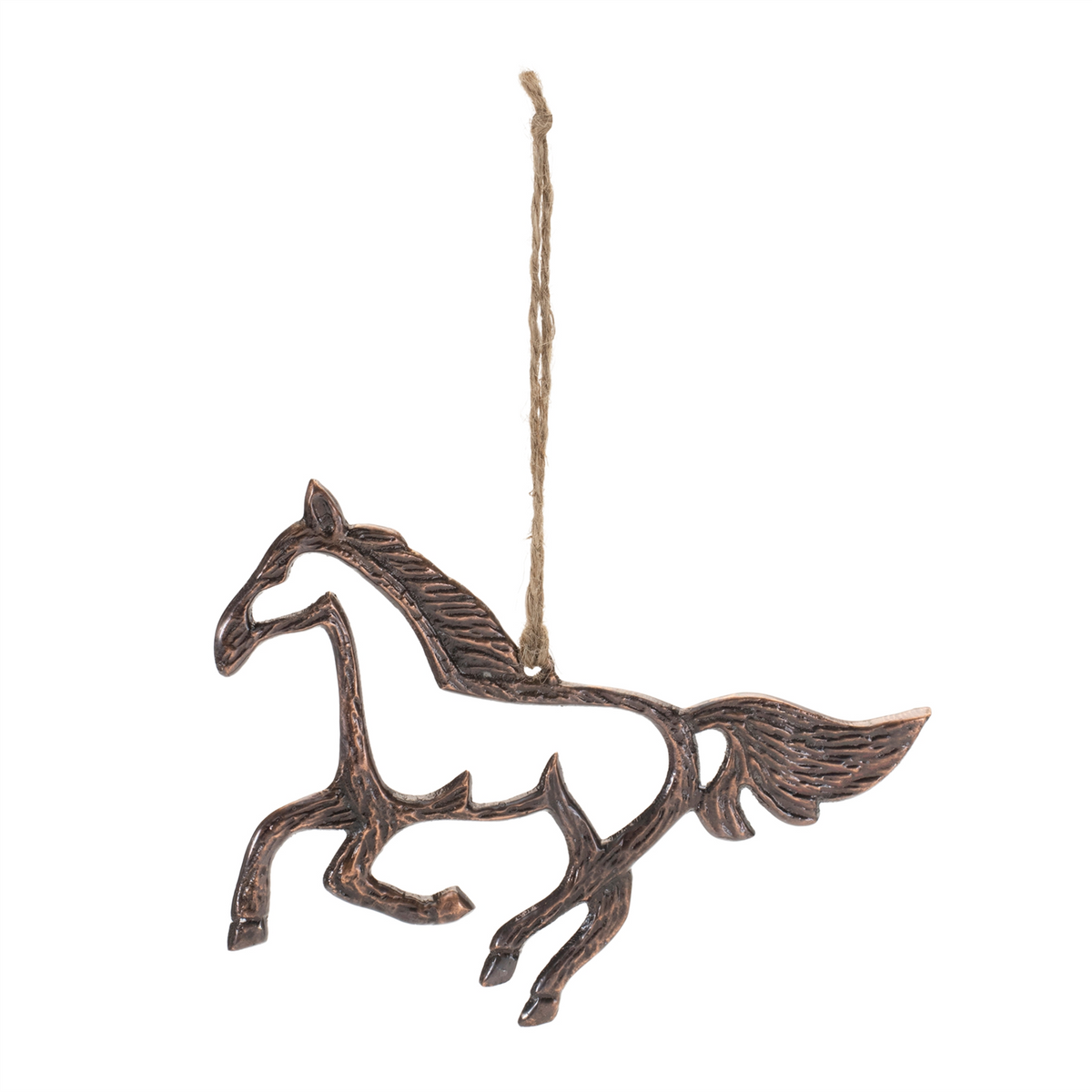 Horse Ornament (Set of 12) 4"H Aluminum -Ship Only