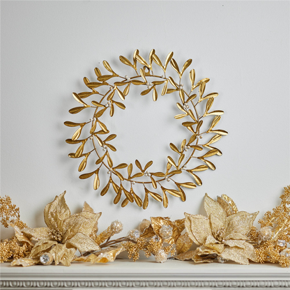 Metal Mistletoe Wreath
