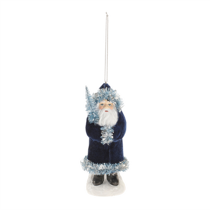 Santa Ornament (Set of 4) 5"H Paper Pulp