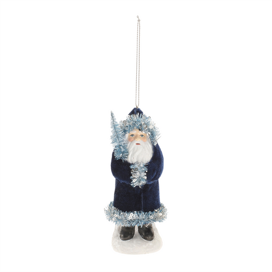 Santa Ornament (Set of 4) 5"H Paper Pulp