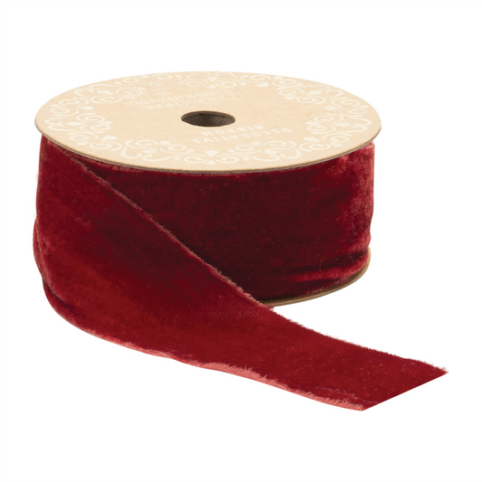 2” x 10 Yds. Raw Edge Rayon/Velvet -Ship Only