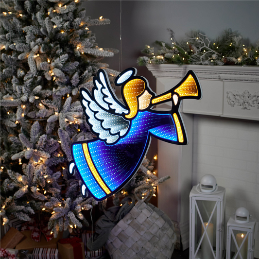 Angel with Horn Ekkolight 24.5"H -Ship Only