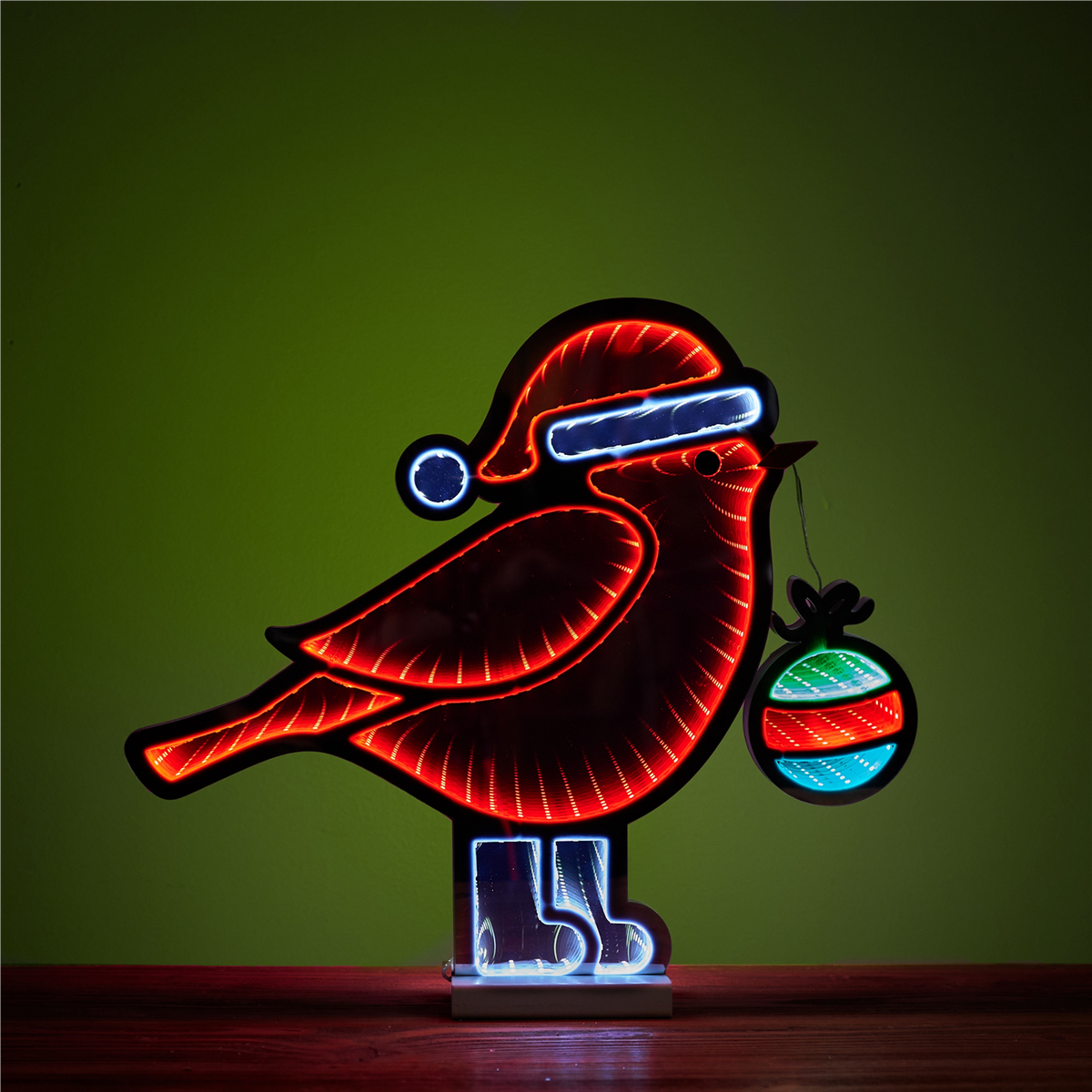 Holiday Cardinal Bird Ekkolight 15.75"H -Ship Only