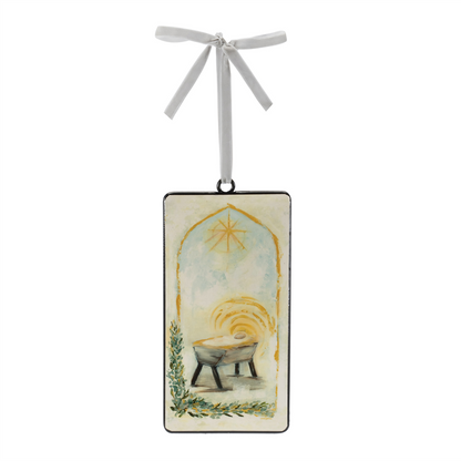 Nativity Manger Ornament (Set of 12)