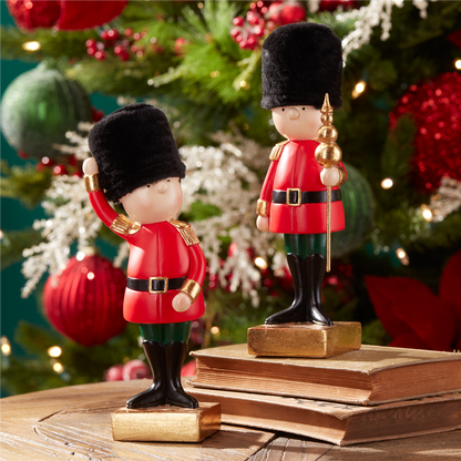 Holiday Nutcracker Soldier Figurine (Set of 2)