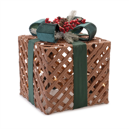 LED Woven Packages with Bow Arrangement (Set of 3)