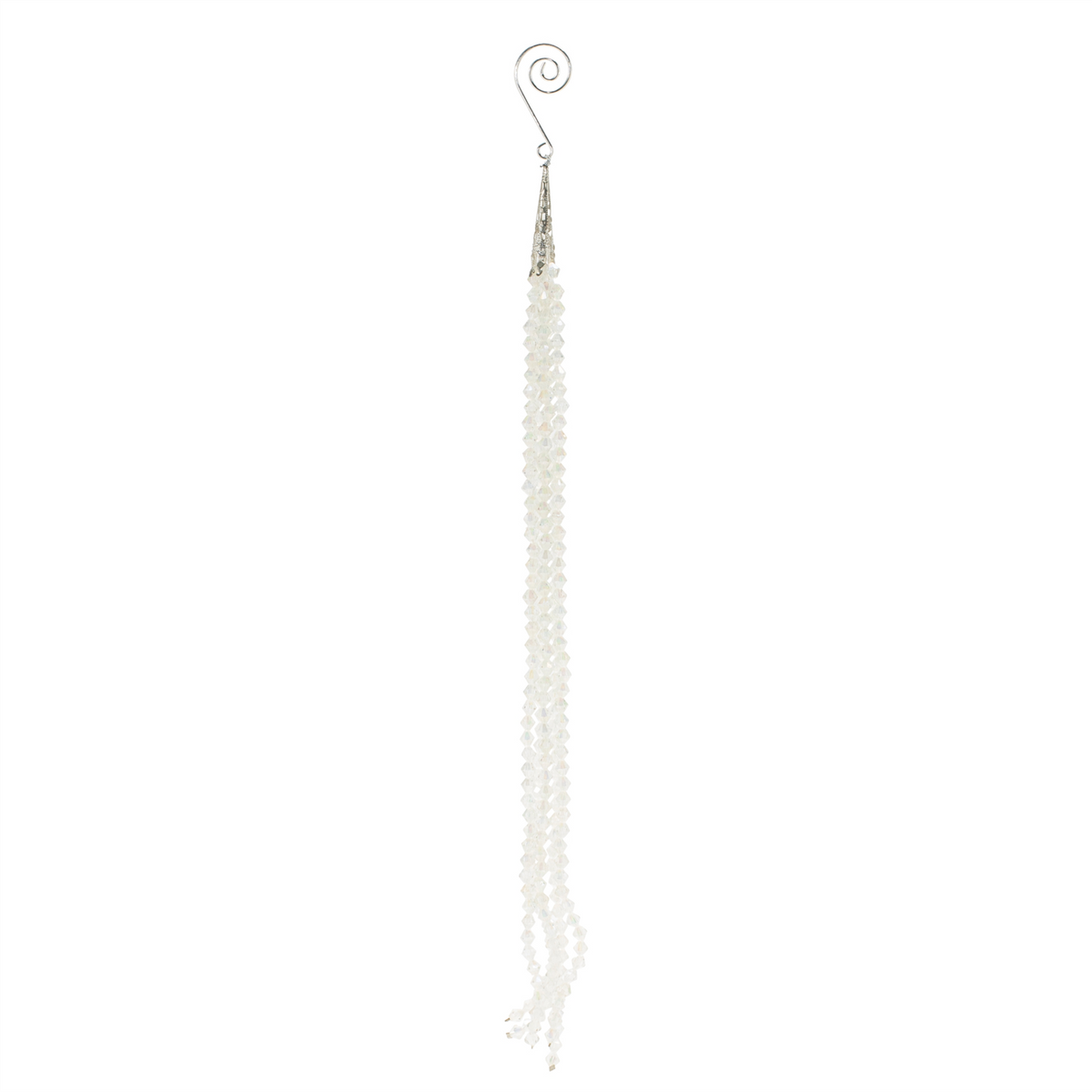 Iridescent Bead Drop Ornaments – Set of 12 -Ship Only