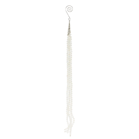 Iridescent Bead Drop Ornaments – Set of 12 -Ship Only