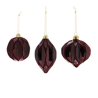 Velvet Glass Ornament (Set of 6)