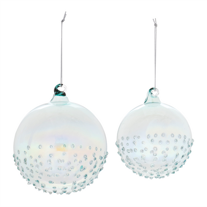 Iridescent Glass Ball Ornament (Set of 12)