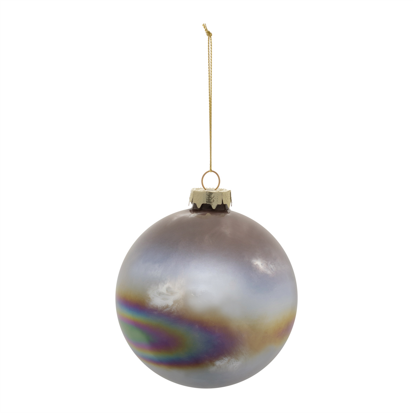 Iridescent Glass Ball Ornament (Set of 12)