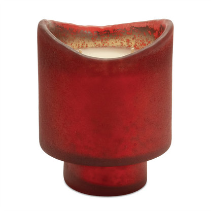 Wassail Scented Soy Candle with Frosted Glass Holder (Set of 2)
