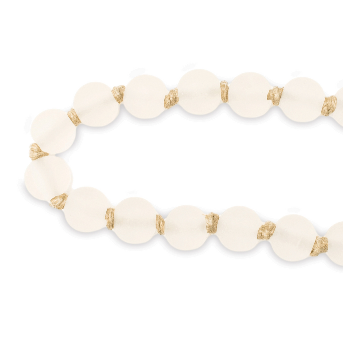 Frosted Glass Bead Garland – Set of 2 -Ship Only