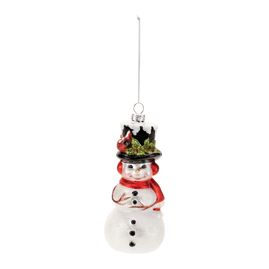 Snowman Ornament (Set of 6) 6.5"H Glass -Ship Only