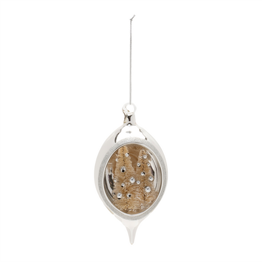 Elegant Open Ornament w/Trees (Set of 12)