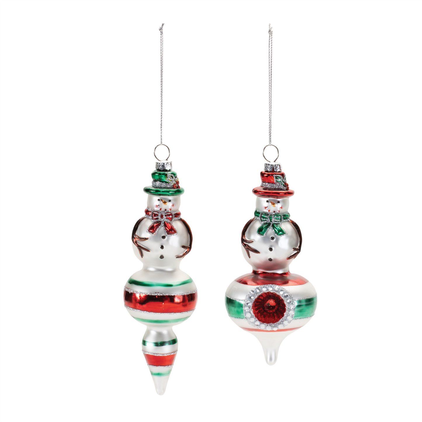 Snowman Drop Ornament (Set of 12)