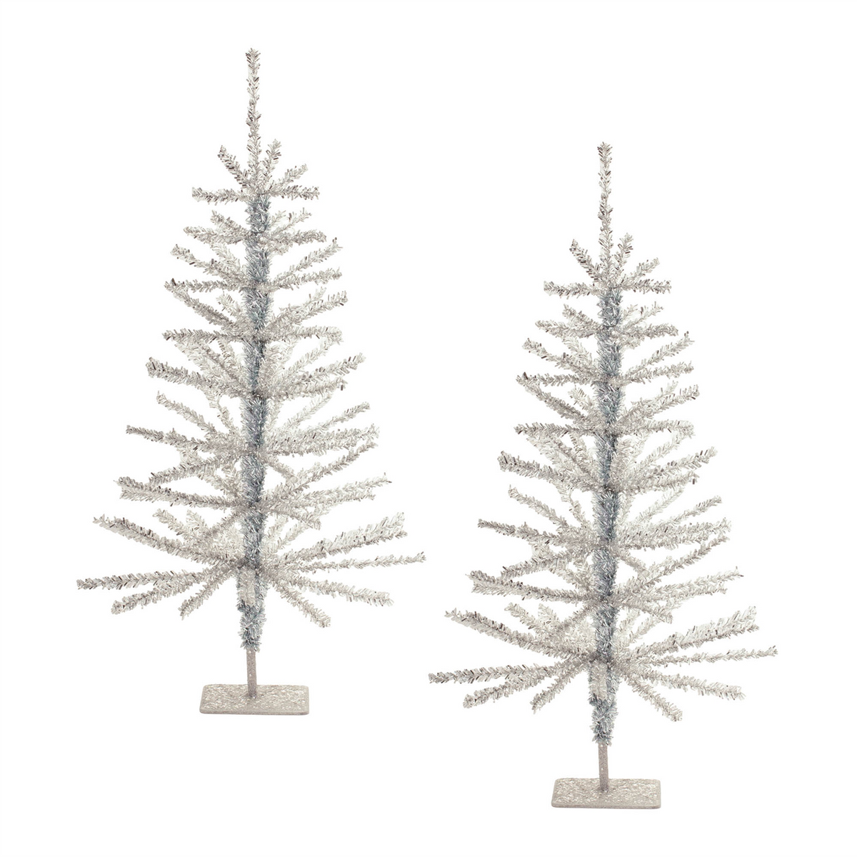 Tinsel Pine Tree (Set of 2) -Ship Only