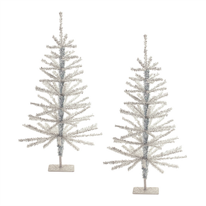 Tinsel Pine Tree (Set of 2) -Ship Only