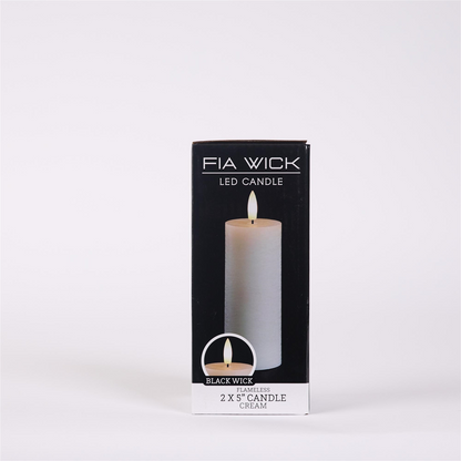 FIA Wick Ivory Pillar Candle (Set of 4)