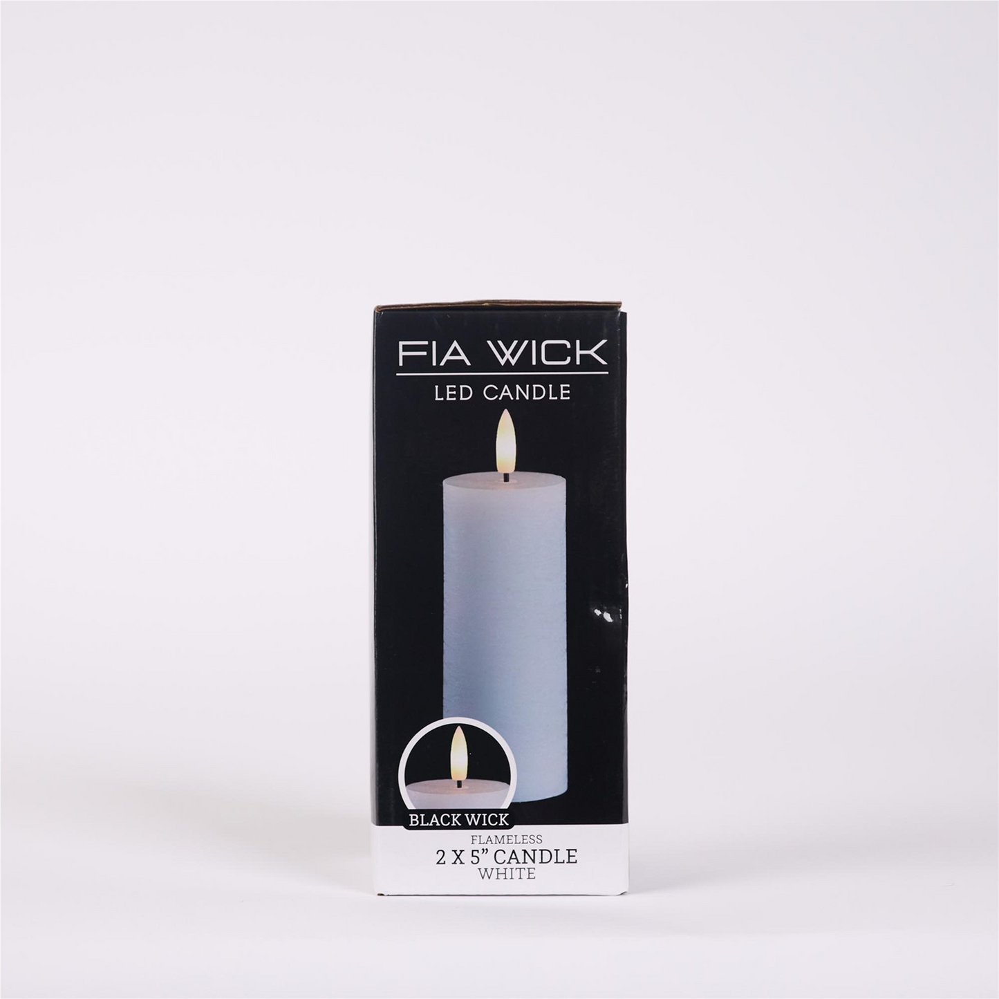 FIA Wick White Pillar Candle (Set of 4)