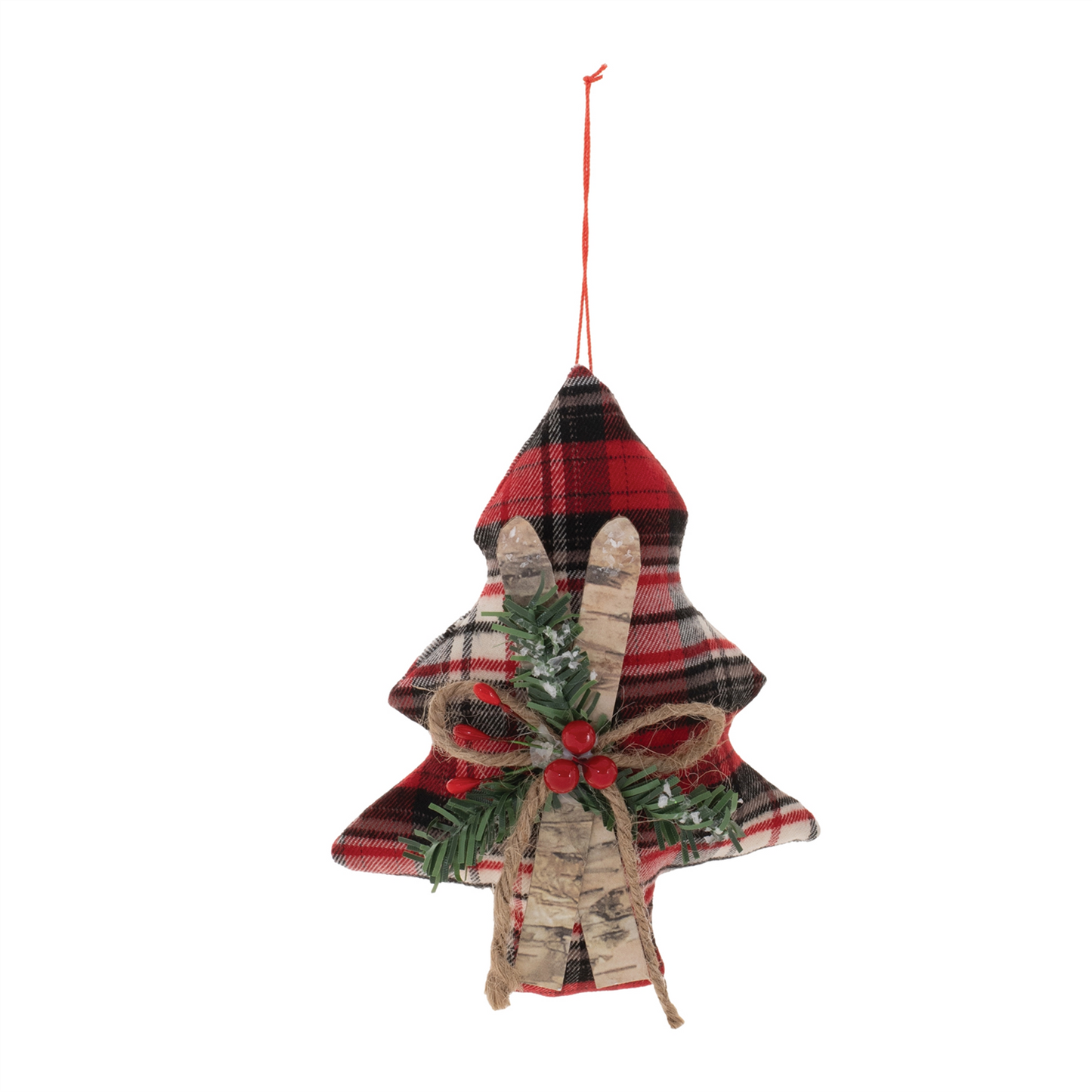 Tree w/Skis Ornament (Set of 12)