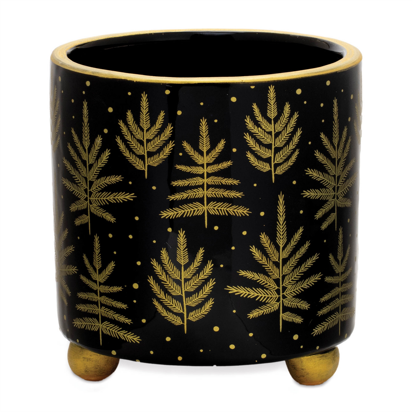 Footed Pine Tree Planter (Set of 2)