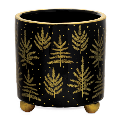 Footed Pine Tree Planter (Set of 2)