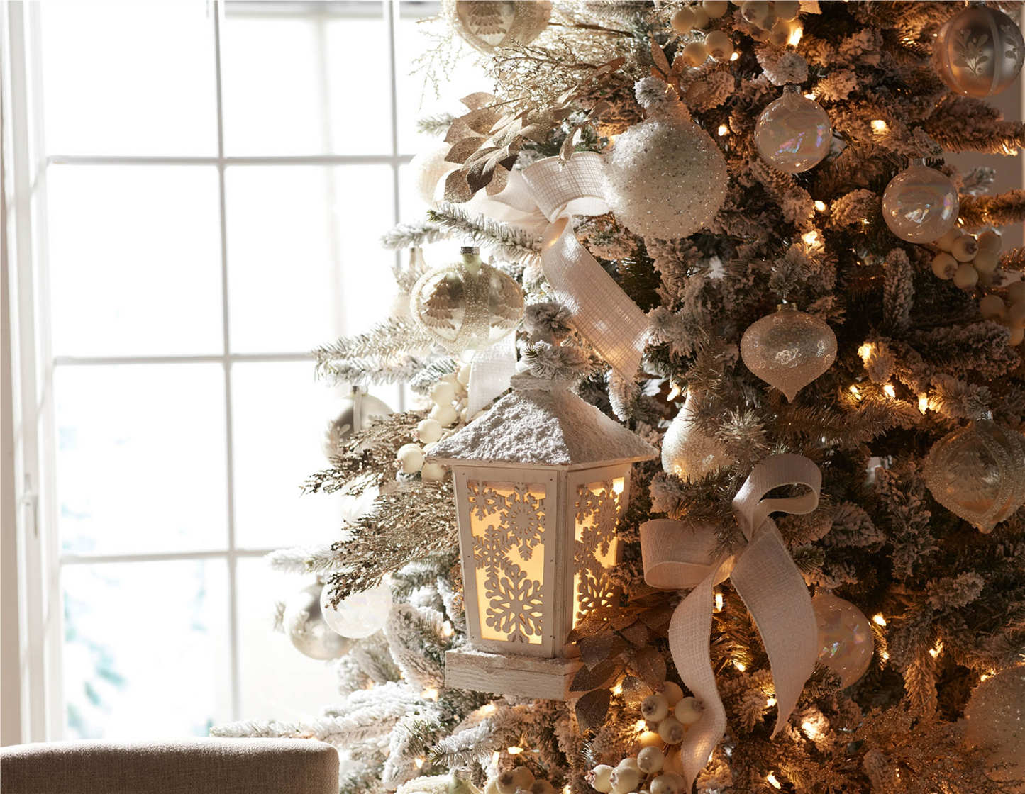 LED Winter Lantern 16.5"H