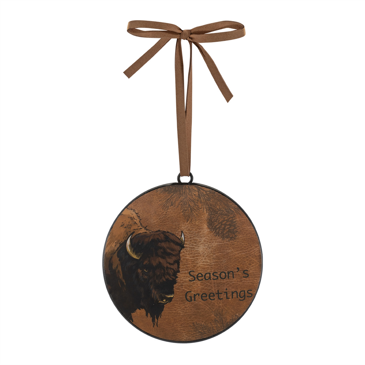 Bison Disc Ornament (Set of 12)