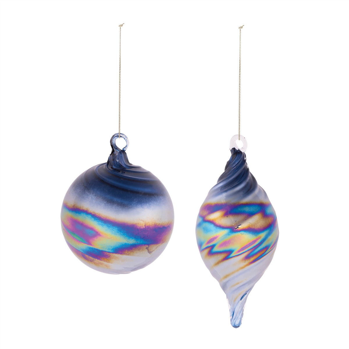 Ornament (Set of 12) 3.5"D, 6"H Glass -Ship Only