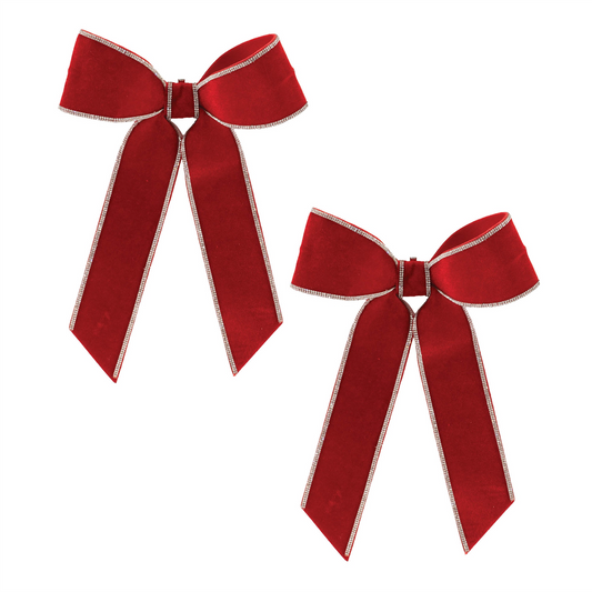 Jeweled Holiday Bow (Set of 2) -Ship Only