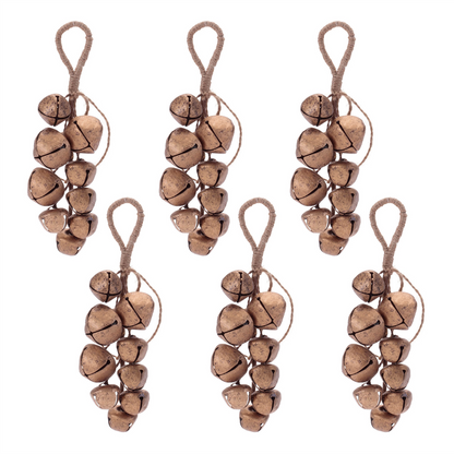 Sleigh Bell Cluster Drop (Set of 6)