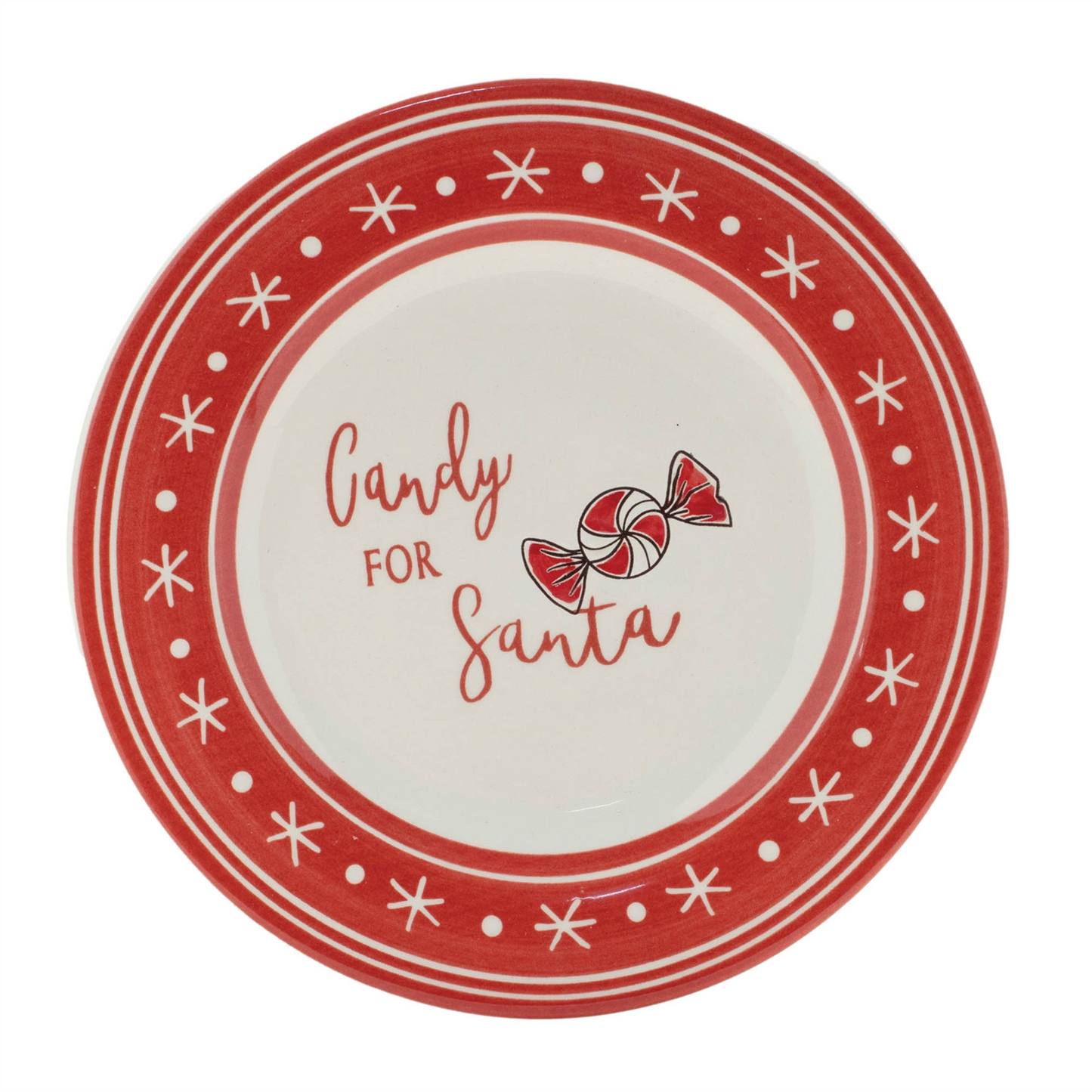 Ceramic Santa Candy Plate (Set of 4)