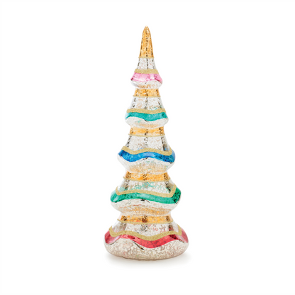 Multicolor Mercury Glass Pine Tree (Set of 3)