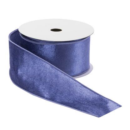 Blue Wired Ribbon (Set of 2)