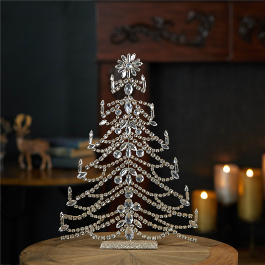 Jewel Christmas Tabletop Tree 17"H