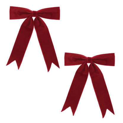 Red Holiday Bow (Set of 2)