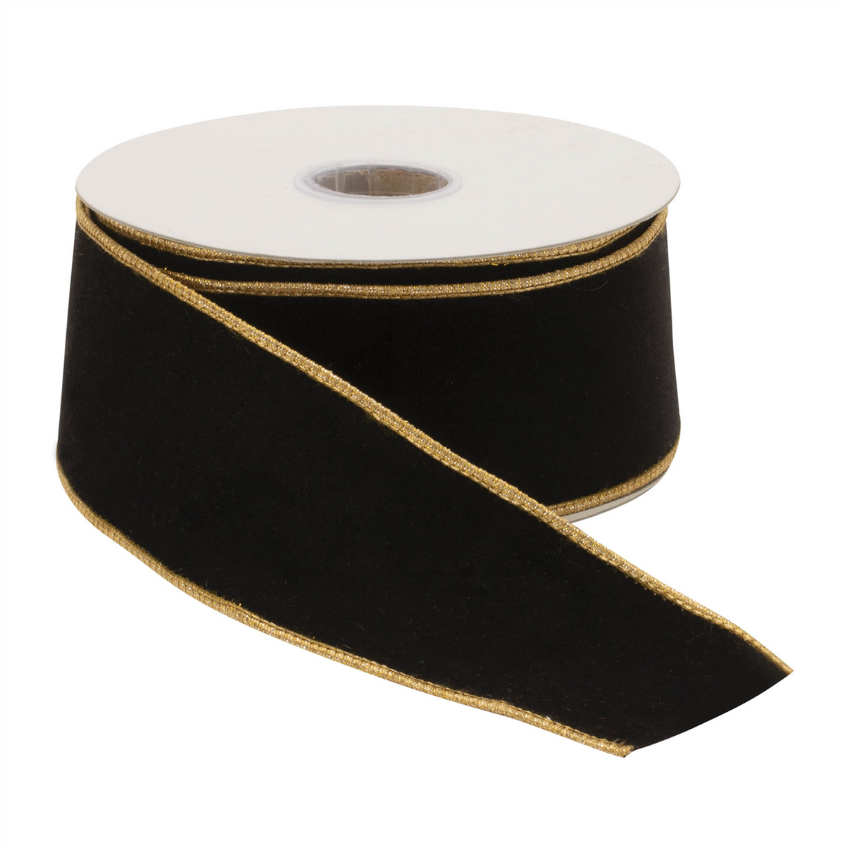 Black Wired Ribbon (Set of 2)