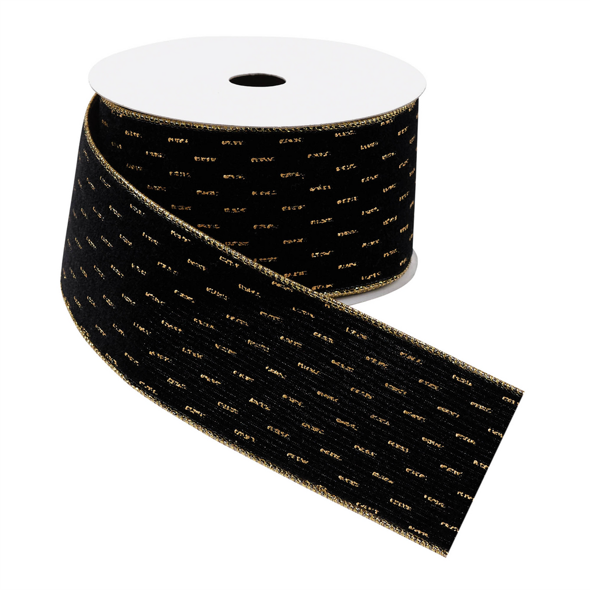 2.5” x 5 Yds. Wired Polyester (Set of 2) -Ship Only