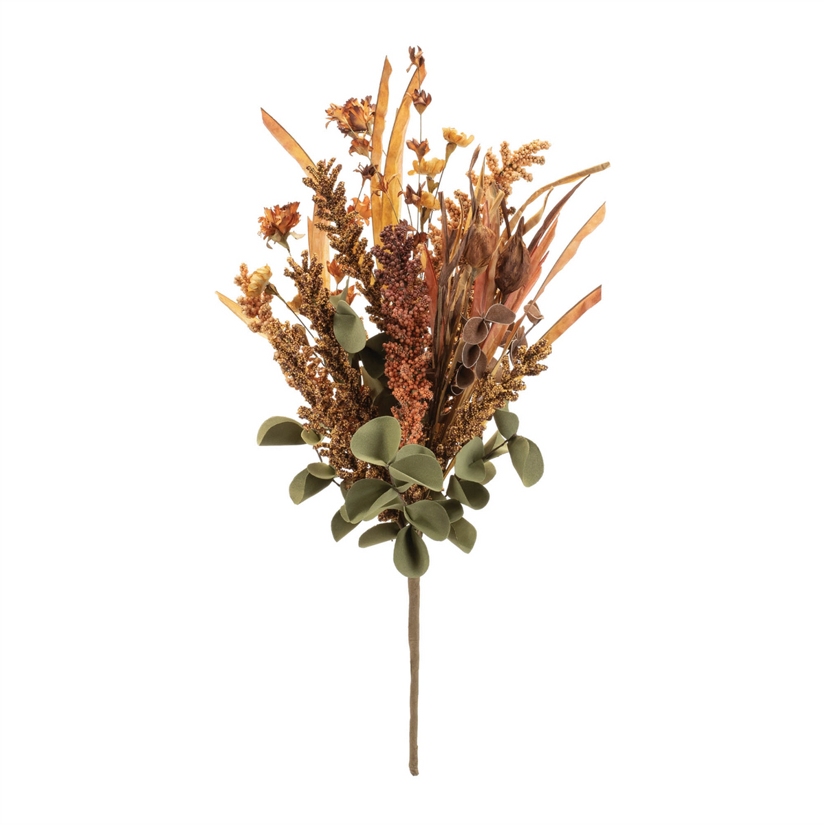 Fall Bush (Set of 6) 22”H Styrofoam/EVA -Ship Only