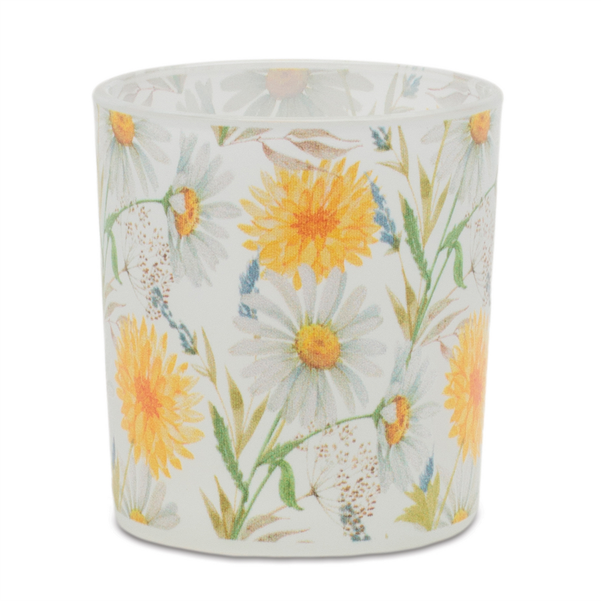 Floral Print Votive Candle Holder (Set of 3) -Ship Only