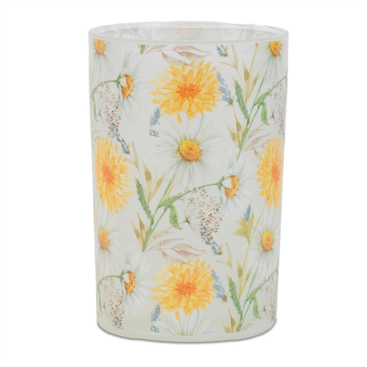Floral Print Votive Candle Holder (Set of 2) -Ship Only